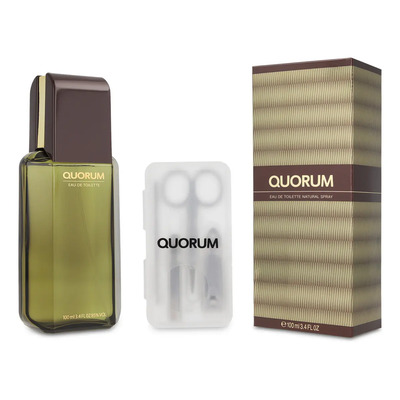 Antonio Puig Quorum 100ml Spray Perfume Amaderado + Manicura | Meses sin interés