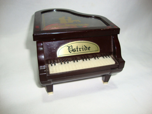 Antiga Caixinha De Musica Porta Jóias Piano A Corda Cx02