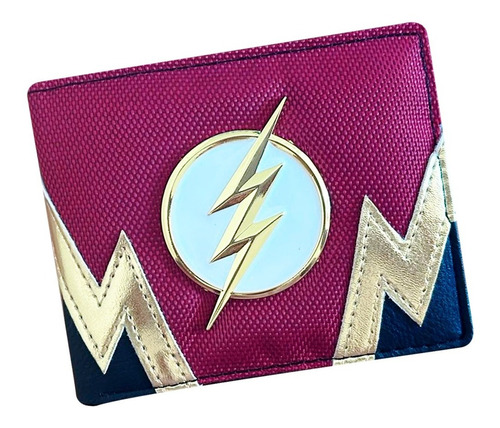 Cartera The Flash Billetera Dc Piel Sintética Regalo