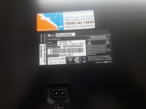 Placa Fuente Tv Led  LG  43uj6560