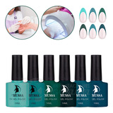 Gama De Gel Semipermanente Mussa® 6 Esmaltes Para Uñas Uv Color Gama K