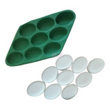 Molde Forma Silicone Mini Sabonete Oval 09 Cav Hotel Motel