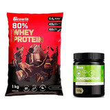 Kit Top Whey Protein Concentrado 1kg + Creatina 100g Growth