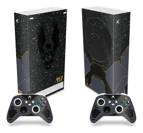 Skin Para Xbox Series S Adesivo Vertical - Modelo 115