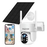 Starcat® Cámara De Seguridad Wifi 4mp Ptz Solar Recargable