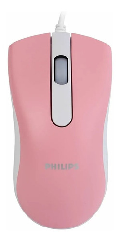 Mouse Óptico Philips M101 Pink Usb 1000dpi 3 Botones - Rosa