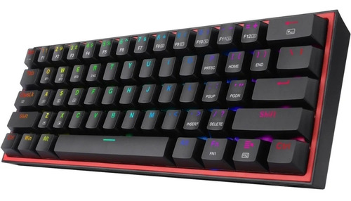 Teclado Redragon Fizz Pro K616 Rgb Negro Bluetooth 60%