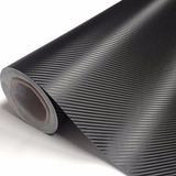 Adesivo Envelopamento Fibra Carbono Preto Fosco - 10m X 30cm