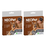 Kit 2x Antipulgas E Carrapatos Neopet Para Cães 20 A 40 Kg