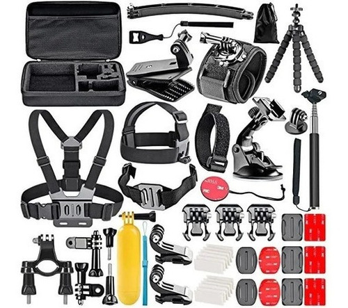 Kit De Accesorios 50 En 1 Para Cámara De Acción Gopro Hero