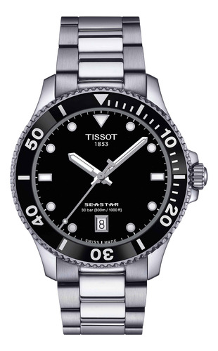 Reloj Tissot Seastar Acero Negro