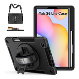 Funda Para Galaxy Tab S6 Lite Proteccion Antigolpes Negro