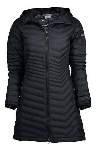 Campera Larga Tapado Columbia Powder Lite Mid Mujer