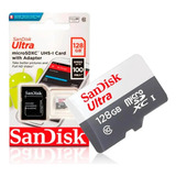 Cartão Memória Micro Sd Sandisk 128gb Classe 10 Ultra 100mb/