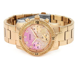 Reloj Guess W0774l3 Confetti Oro Rosado Para Dama 