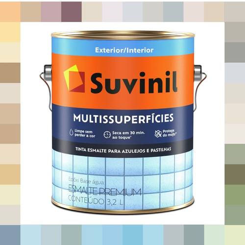 Tinta Epóxi Banheiro Cozinha Azulejos Suvinil 3,2l - Cores