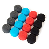 Uushop 4 Colores Silicona Pulgar Stick Tapas Agarre Gamepad.