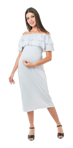 Vestido Maternidad Strapless- 4025mar