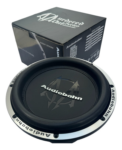 Subwoofer Audiobahn 12pulgadas 1750rms Murdered Out Asw1200m