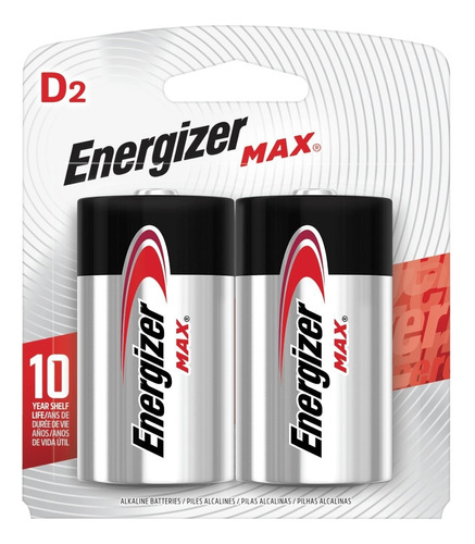 Pila D Energizer Alcalina Pack Blister 2u E95 Grande 