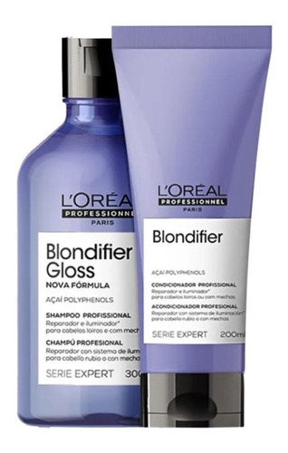 Kit Shampoo E Condicionador Loreal Blondifier Gloss P
