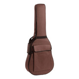 Bolsa De Guitarra De Tela Oxford 36-38 Pulgadas De Café