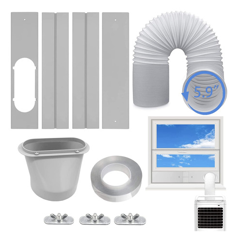 Kit De Ventilación Para Aire Acondicionado Portátil Con Mang