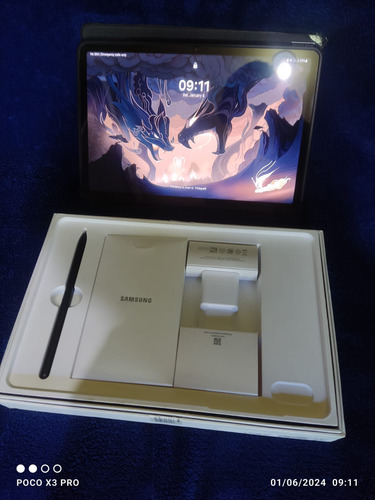 Samsung Tab S8 256gb + Spen + Pelicula + Capa Na Caixa