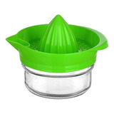 Exprimidor De Limón 420ml Con Recipiente De Vidrio Titiz Color Verde