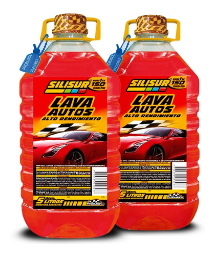 Lava Autos Premium Shampoo Alto Rendimiento 5lt Pack 2un