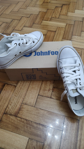 Zapatillas Blancas Hombre John Foos. Originales !!!