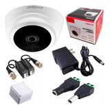 Cámara De Seguridad Dahua Domo 2mpx+balun+fuente+caja Plasti