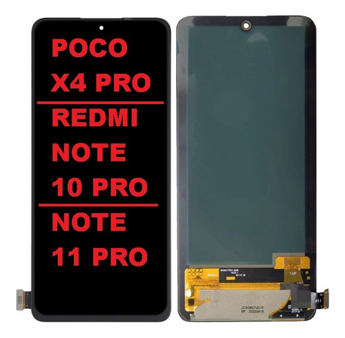 Modulo Oled Xiaomi Poco X4 Pro Redmi Note 10 Pro Note 11 Pro