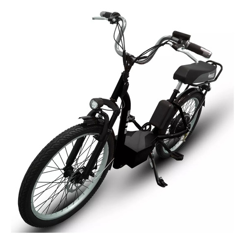 Bicicleta Elétrica Scooter 500w Banco De Mobylette Montada