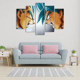 Cuadro 5 Piezas 110x80 Cm Dragon Ball - Anime Nelestore