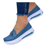 Mocasines Con Plataforma For Mujer Zapatos De Leva