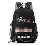 Nuevo Stray Kids Periférico De Nylon Mochila Escolar 1pc