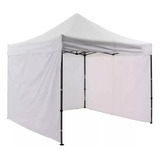 Toldo Carpa 3x3 Con Paredes Reforzado Plegable Impermeable Color Blanco