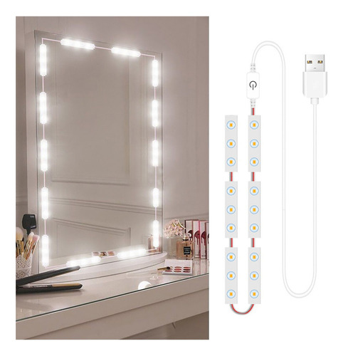 Lámpara Cadena Cable Espejo Espejo Luces Tira Led Baño