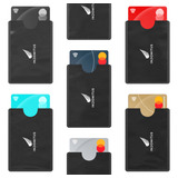 Protector Tarjetas Bancarias Credito Debito Rfid Negro X12