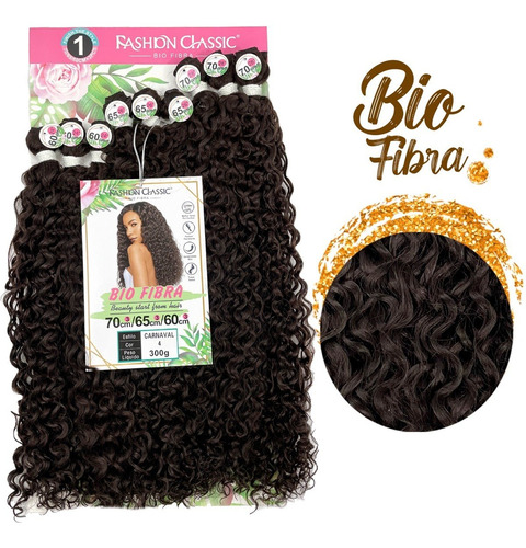 Cabelo Bio Fibra Aspecto De Humano Fashion Classic 70cm 300g