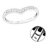 Anillo Midi De Plata 925, Eclips