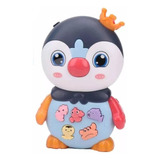 Pinguim Teclado Musical Para Bebes Brinquedo Sons Divertidos Cor Azul-petróleo