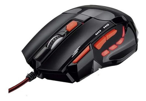 Mouse Para Jogo Gamer Multilaser 2400dpi Quickfire Vermelho