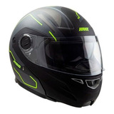 Casco Rebatible Hawk Rs5 Resistance Negro/fluo