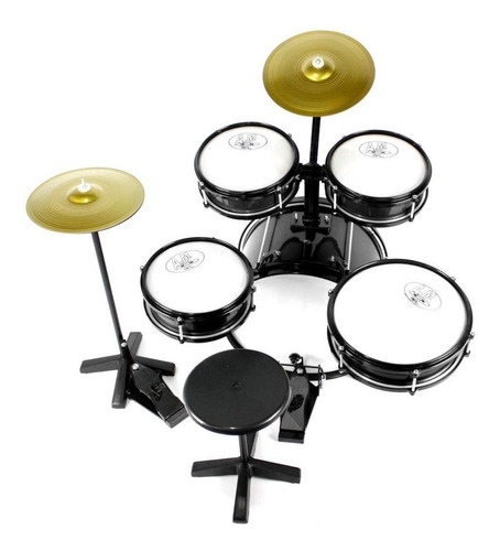 Bateria Infantil Profissional Completa C/ Chimbal Baquetas