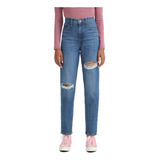 Jeans Mujer High Waisted Mom Azul Levis 26986-0035