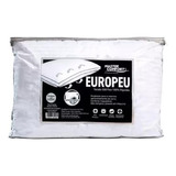 Travesseiro Europeu Pluma Suporte Alto 100% Algodão Lavável Cor Branco