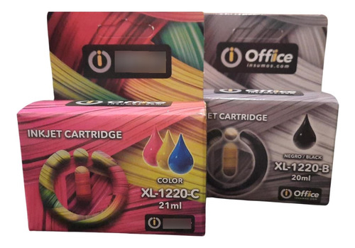 Combo Cartuchos Alternativos Office 122xl Negro + Color 