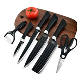 Set De Cuchillos De Chef Acero Inoxidable Plegado